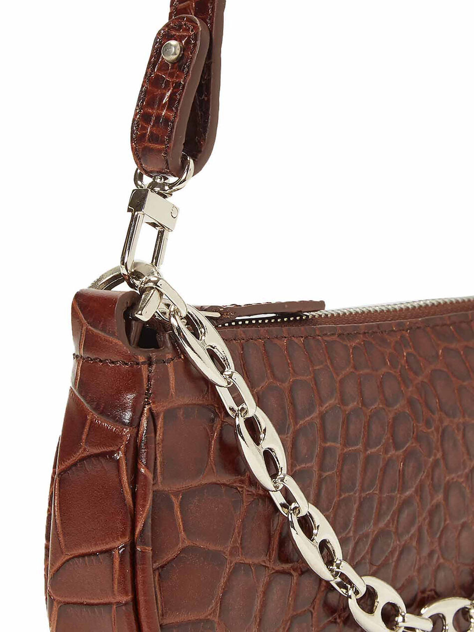 Brown Leather Mini Rachel Handbag