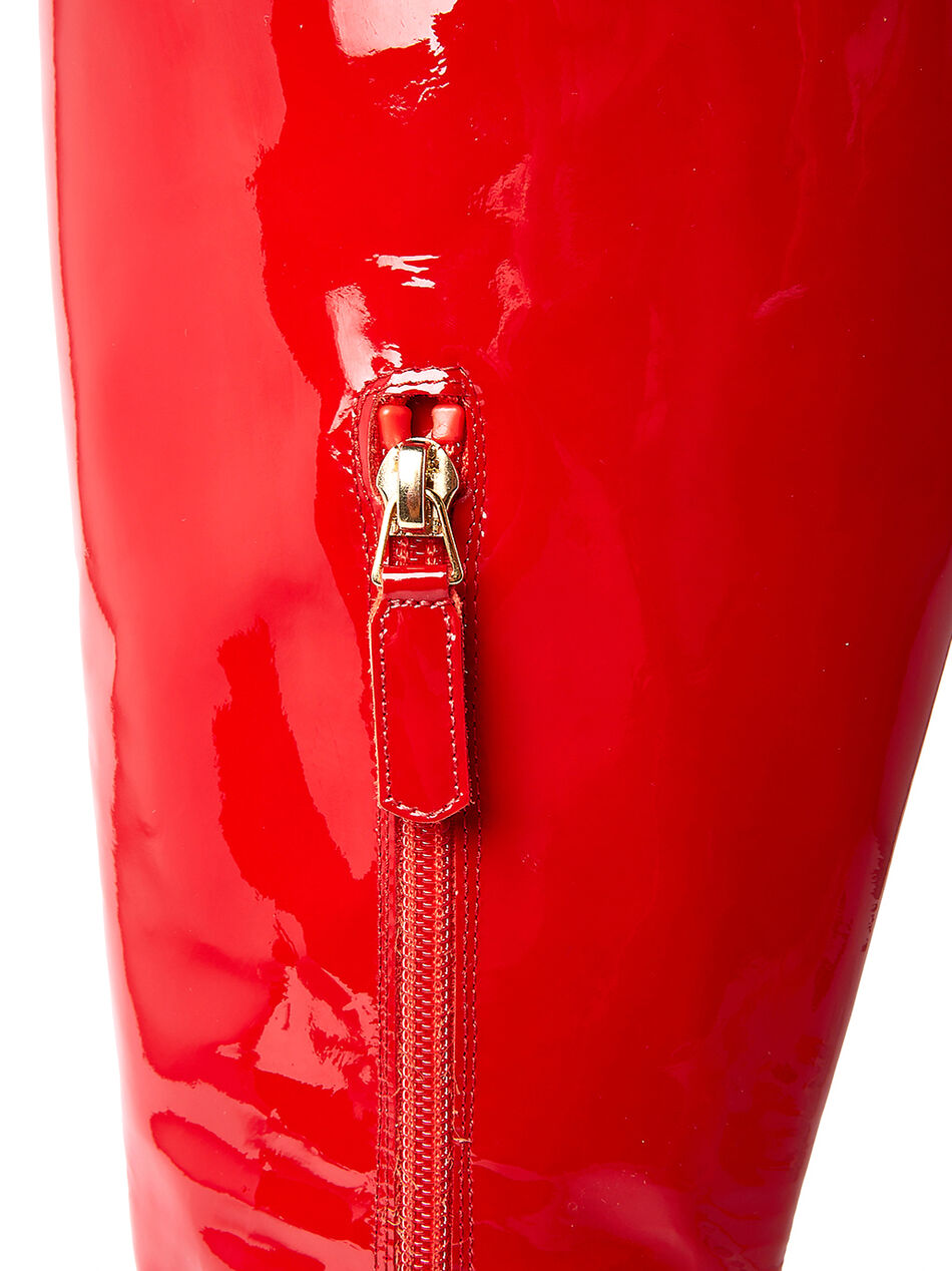 Patent High Heeled Boots
