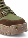 Acne Studios Desert Lace Up Boots Green flacn0148039grn