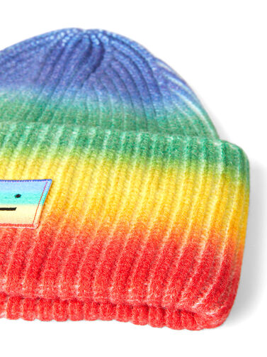 Acne Studios Rainbow Face Patch Beanie Hat | THE FLAMEL® display picture 3