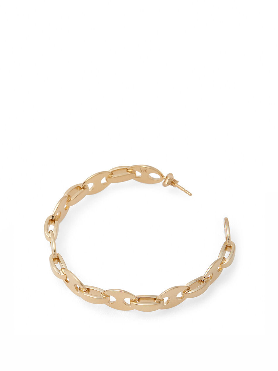 Eight Link Nano Hoop Earrings