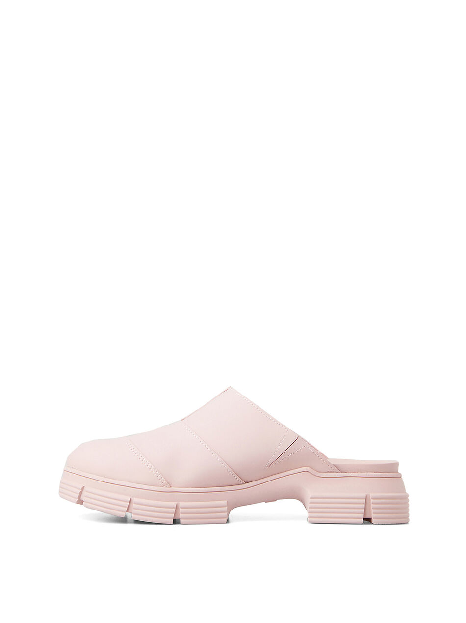Pink Recycled Rubber City Mules