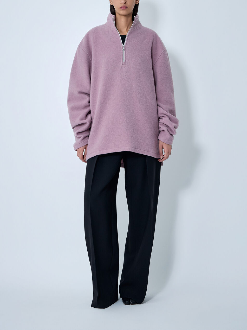 Zip-Up Fleece Sweatshirt