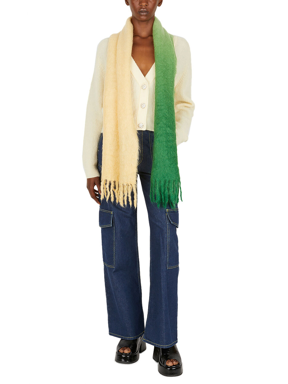 Ribbed Cardigan in Creme