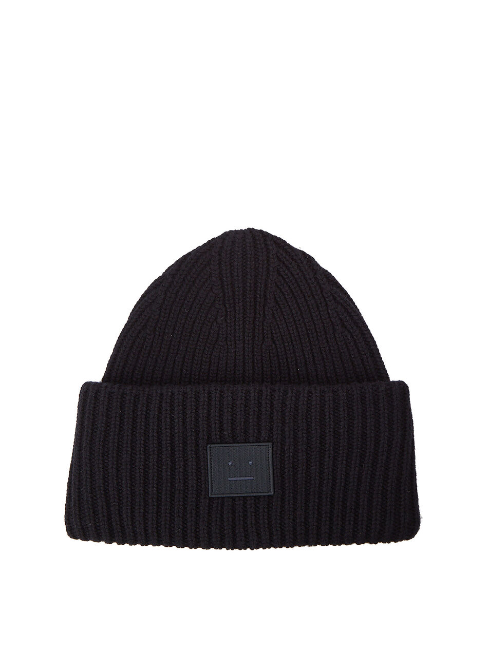 Ribbed-Knit Beanie Hat