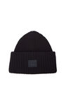 Acne Studios Ribbed-Knit Beanie Hat  flacn0143017blk