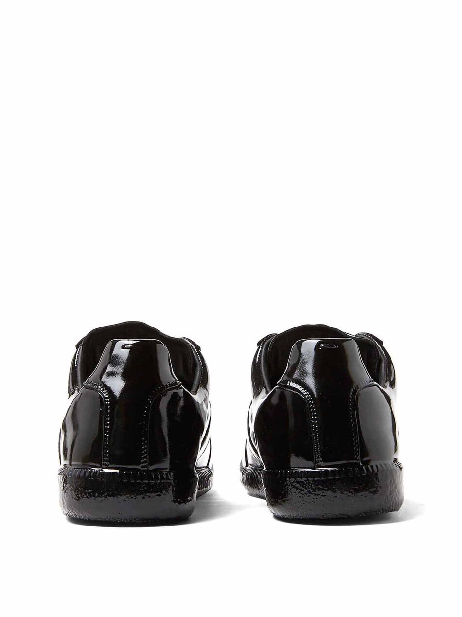 Replica Sneakers in Patent Leather Black
