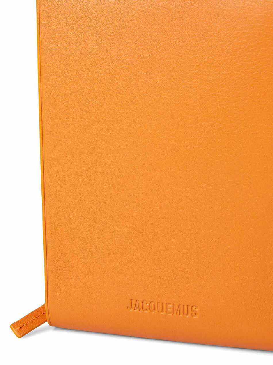 Le Gadju Lanyard Orange Leather Wallet