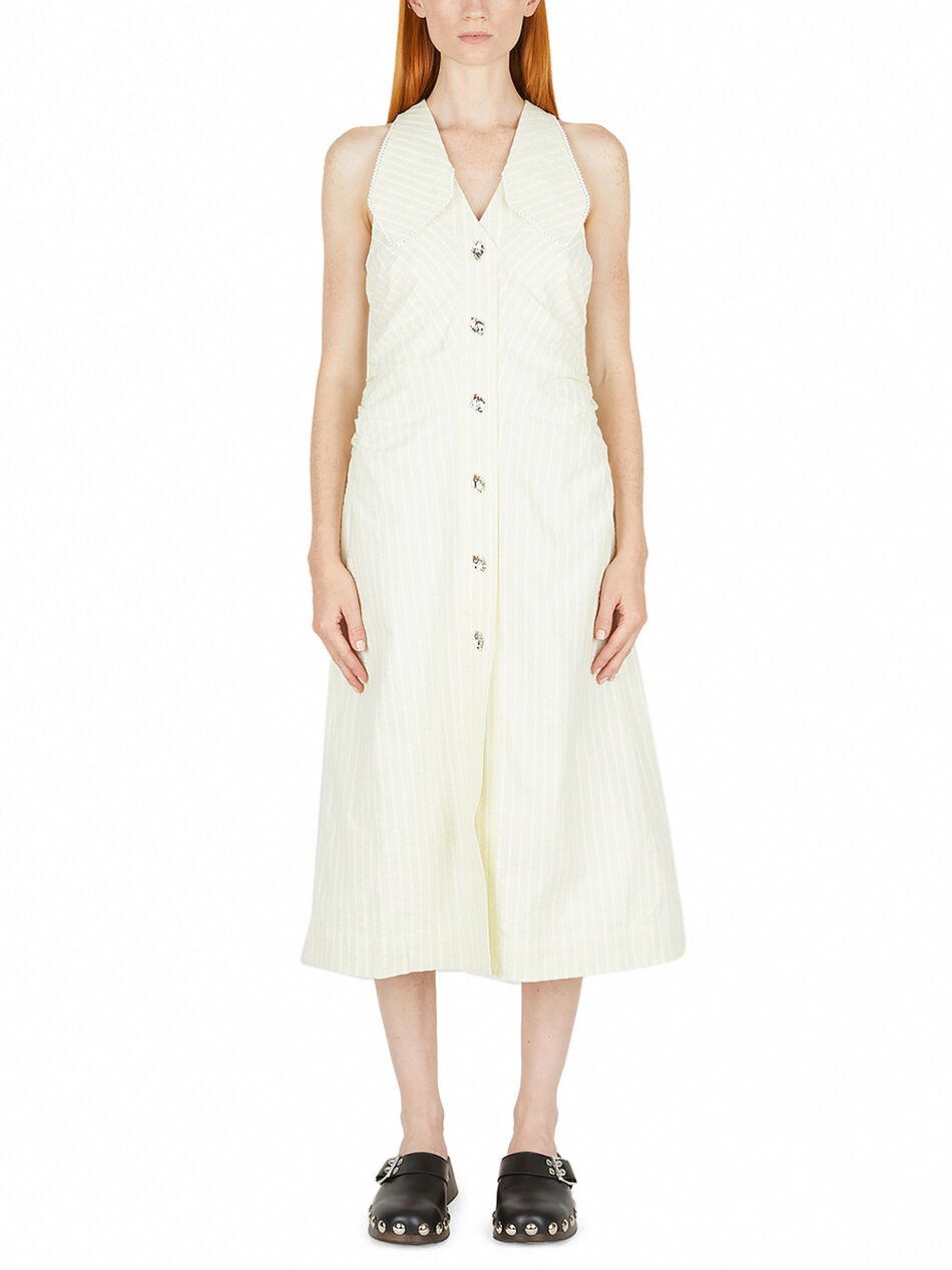 Stripe Mid Length Dress