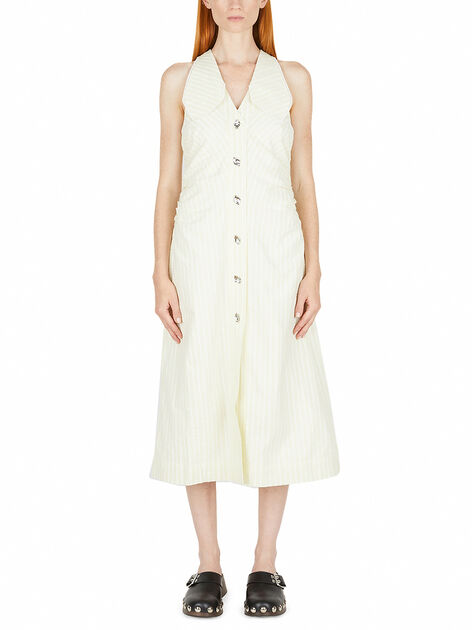 Stripe Mid Length Dress