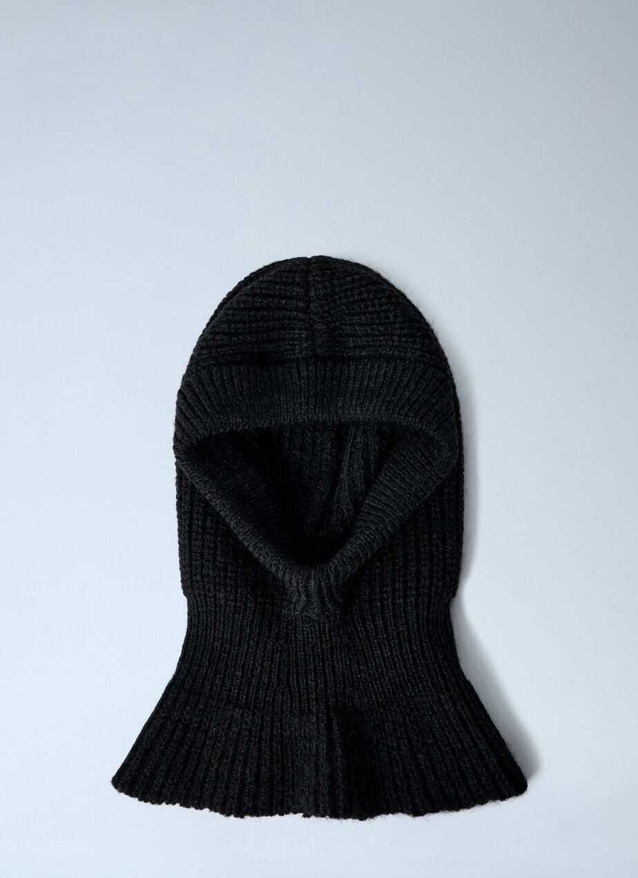 Knitted Wool-Blend Hood