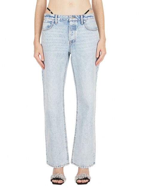 Logo Bikini Straps Jeans