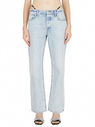 Alexander Wang Jeans con Bikini Straps con Logo Blu flawg0250023blu