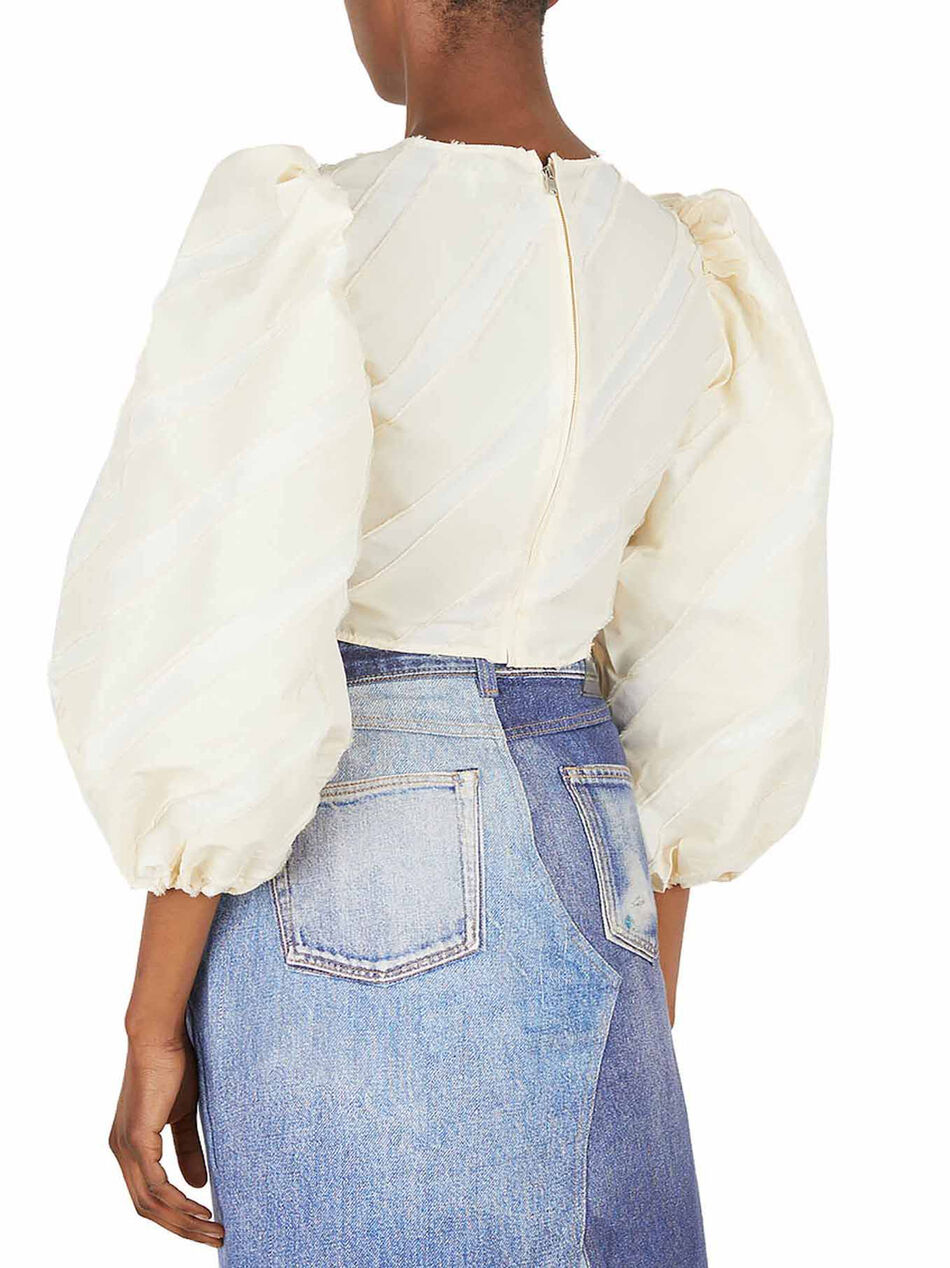 Top with Balloon Sleeves