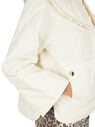 GANNI Peter Pan Collar Jacket White flgan0249039wht