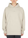 Acne Studios Logo Print Hooded Sweatshirt Beige flacn0150031gry