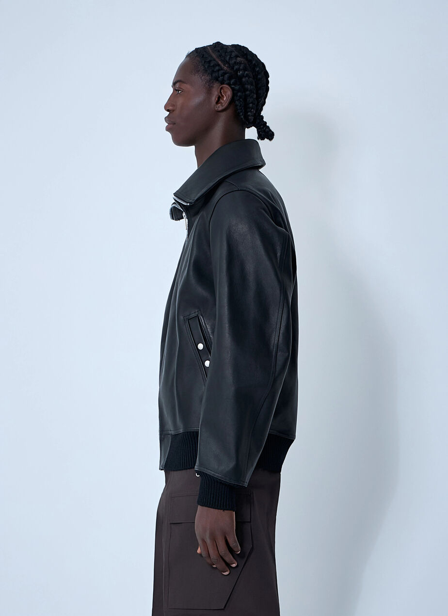Leather Bomber Jacket