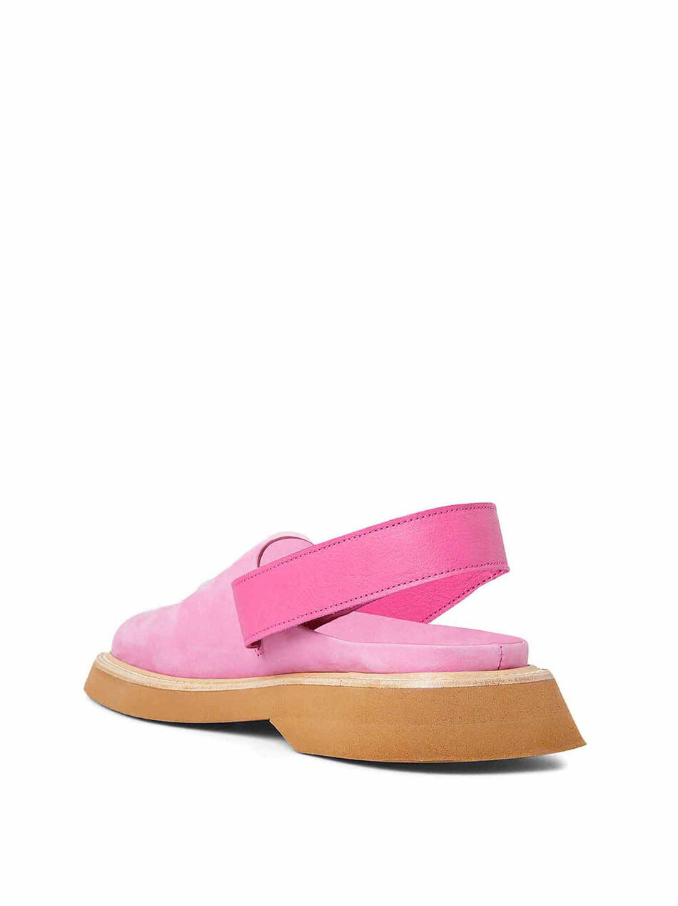 Scarpe Les mules Carré con Cinturino in Rosa