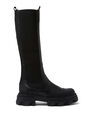 GANNI Knee Chelsea Boots Black flgan0249051blk