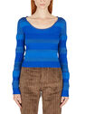 Acne Studios Scoop Neck Striped Sweater Blue flacn0250019blu