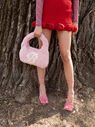 Blumarine Faux-fur Bag with Logo Pink flblm0249016pin