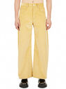 Marni Wide Leg Corduroy Pants Yellow flmni0150021cre