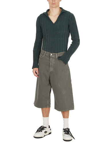 Acne Studios Velour Polo Top | THE FLAMEL®