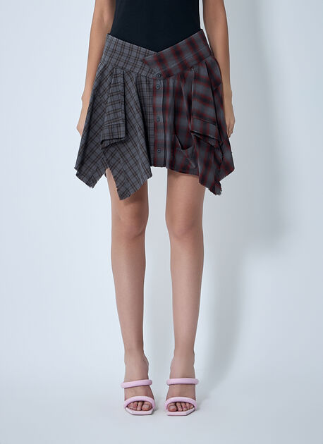 De-Constructed Mini Skirt
