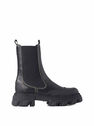 GANNI Chelsea Boots in Black Leather  flgan0246036blk