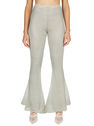 Isa Boulder Moire Flared Bouncy Pants with lining (tight) Silver flisa0251005sil