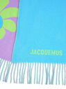 Jacquemus L'Echarpe Fleur Double Faced Scarf Blue fljac0150039ppl