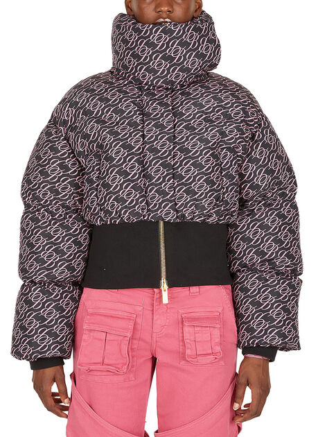 Logo Print Puffer Jacket