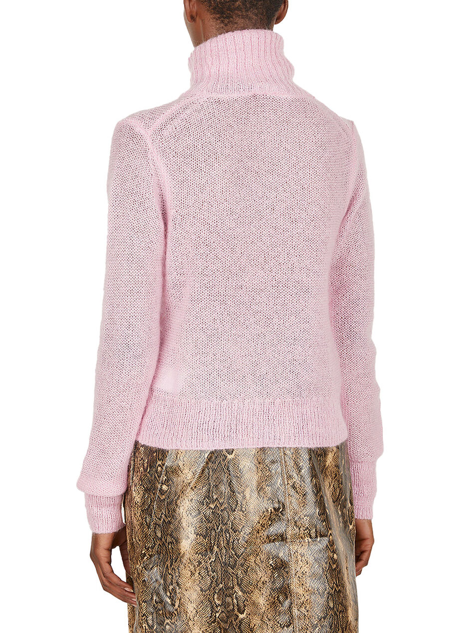 Roll Neck Logo Embroidery Sweater