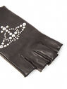 Vivienne Westwood Orb Stud Fingerless Gloves Black flvvw0249049blk