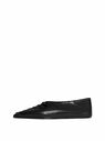 Jil Sander Black Leather Ballerina Shoes Black fljil0247056blk