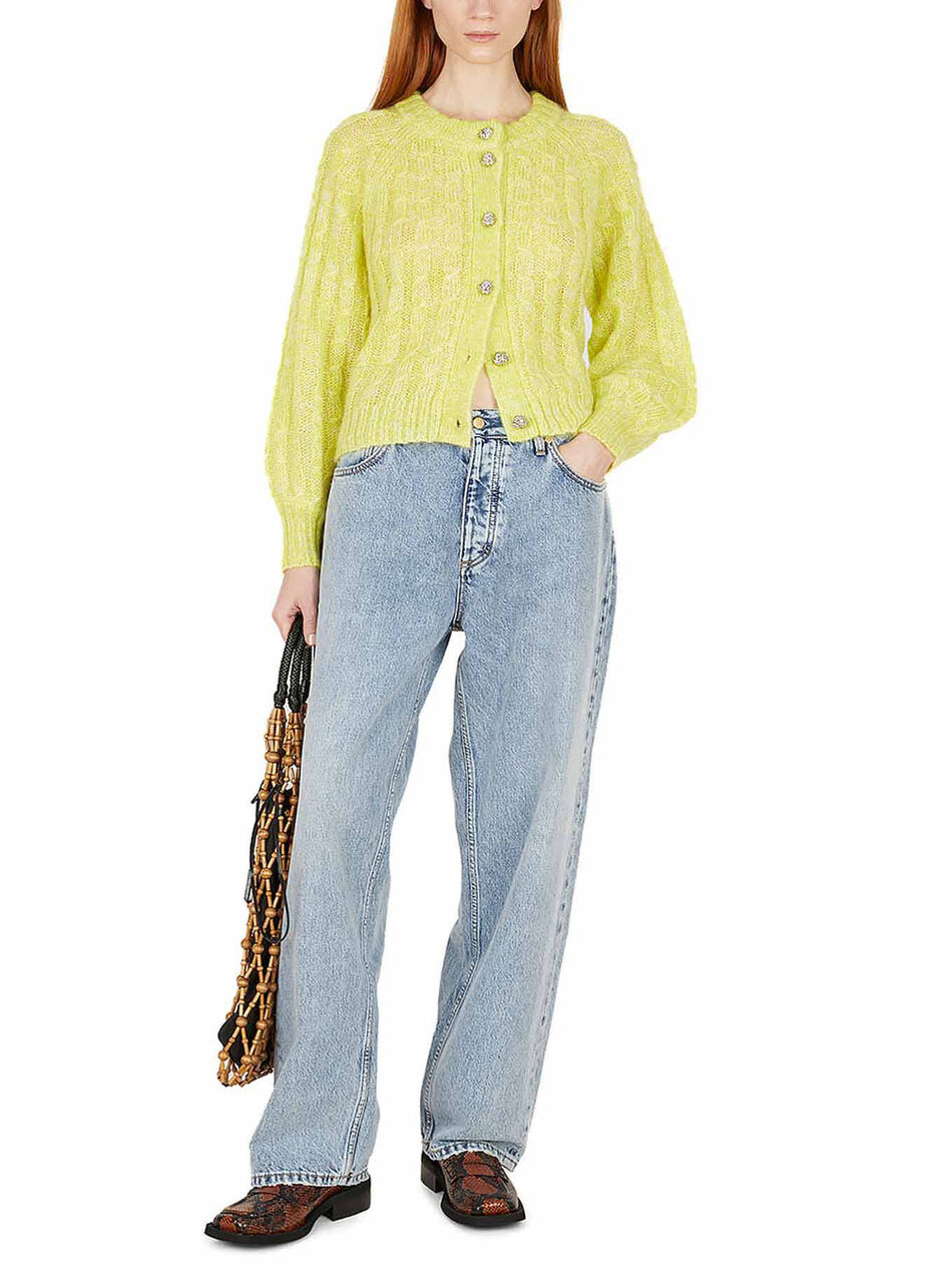 Green Mohair Cardigan