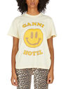 GANNI Ganni Hotel T-Shirt Yellow flgan0249024bei