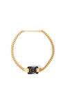 1017 ALYX 9SM Necklace with Logo and Rollercoaster Buckle Gold flaly0140049gld