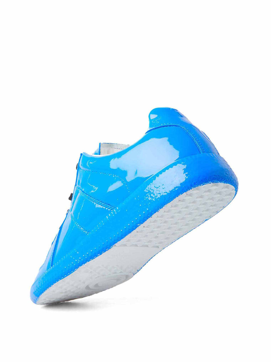 Replica Sneakers in Blue Patent Leather