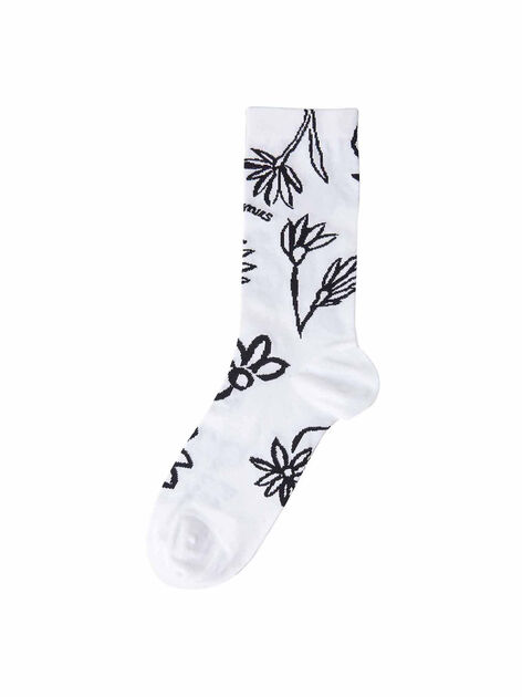 Les Chaussettes Giardino Socks with Flowers Motif