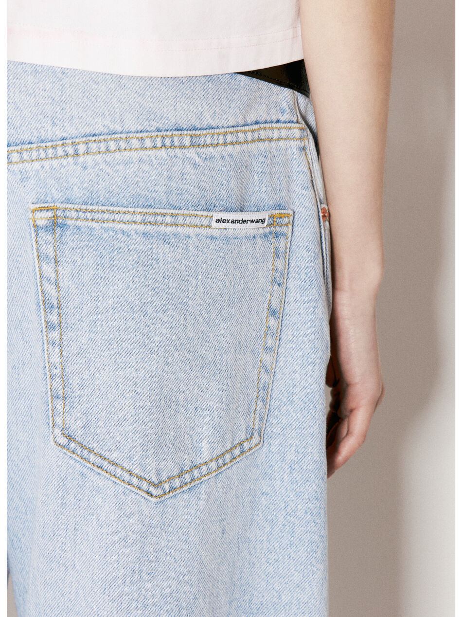 Leather Belt Balloon Jeans