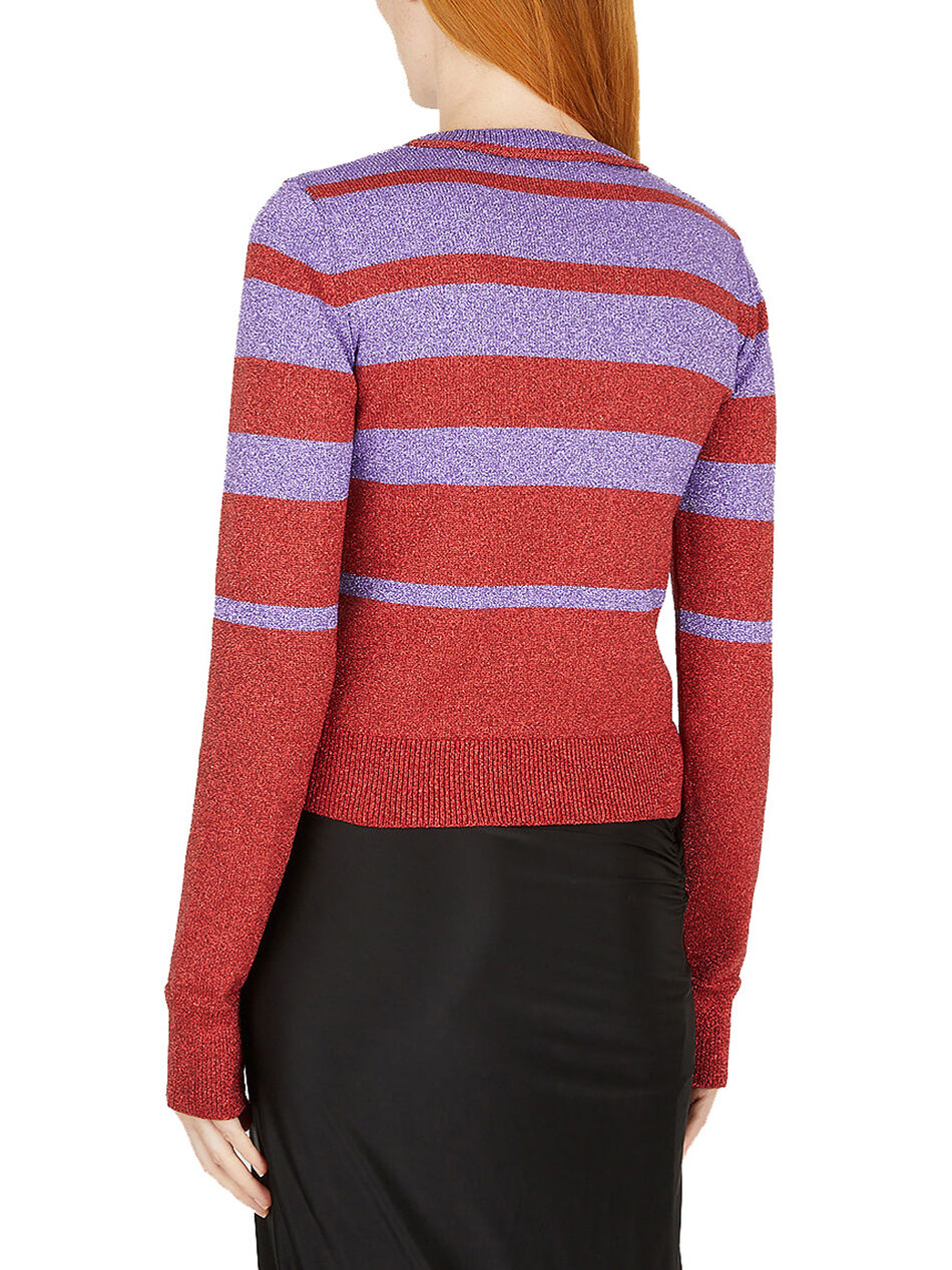 Metallic Striped Sweater