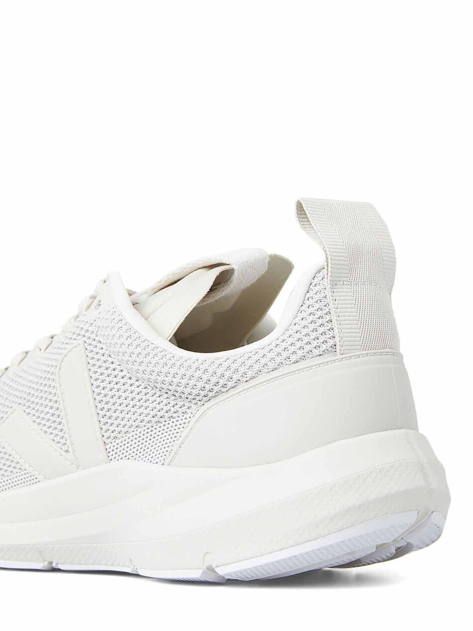 White Runner Sneakers with Logo
