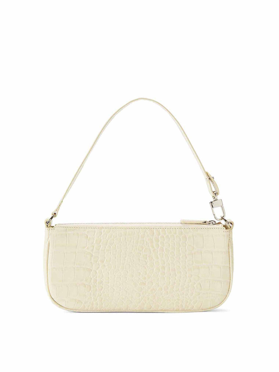 White Leather Rachel Bag