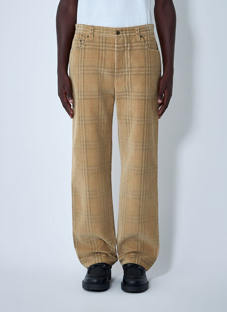 Cotton Check Pants