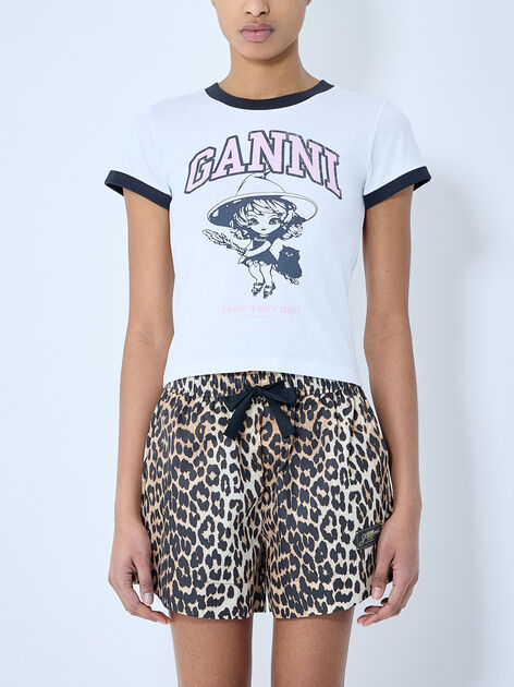 Witch And Logo Print T-Shirt