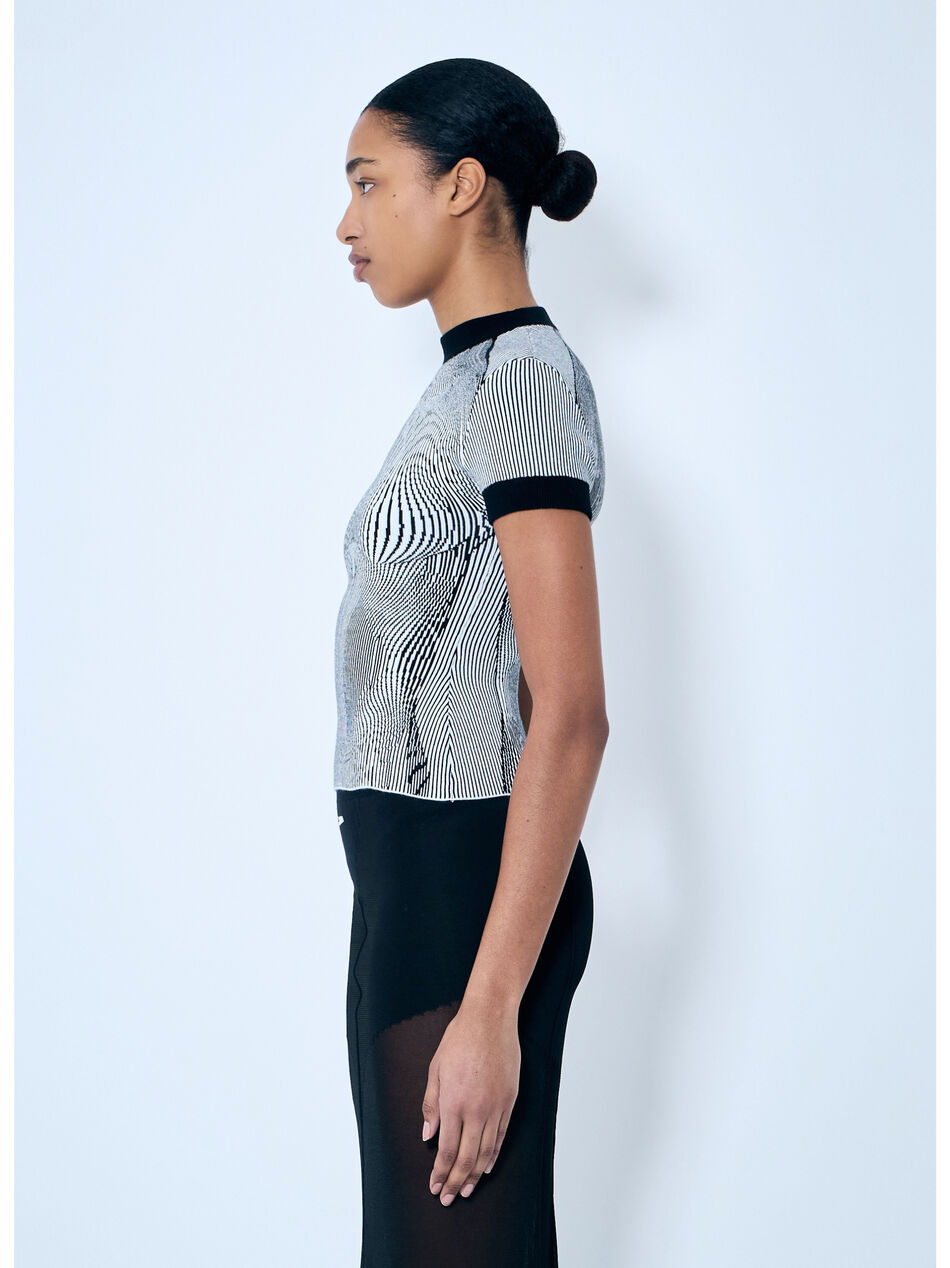 Morphing Pinstripe Top