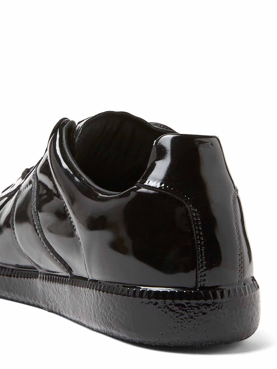 Replica Sneakers in Patent Leather Black
