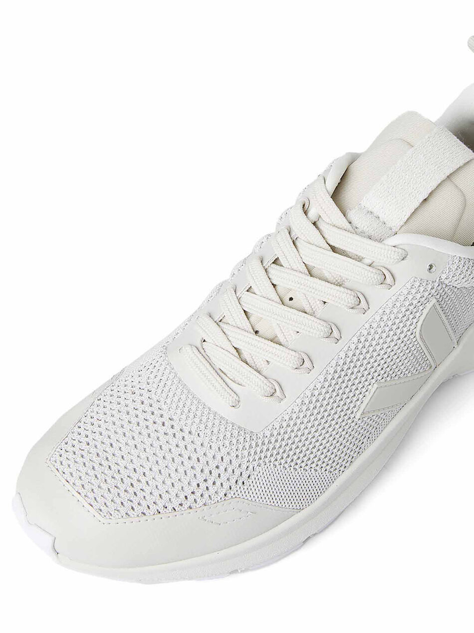 White Runner Sneakers with Logo