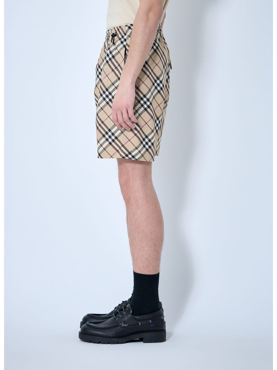 Check Elasticated Shorts